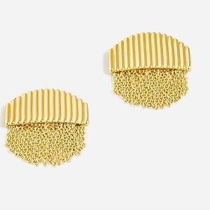 J. Crew Chain fringe earrings